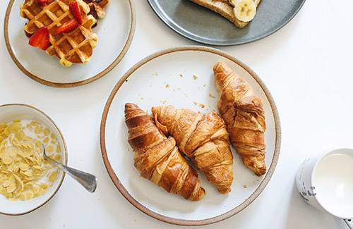 Breakfast at the Riva hotel on the French Riviera