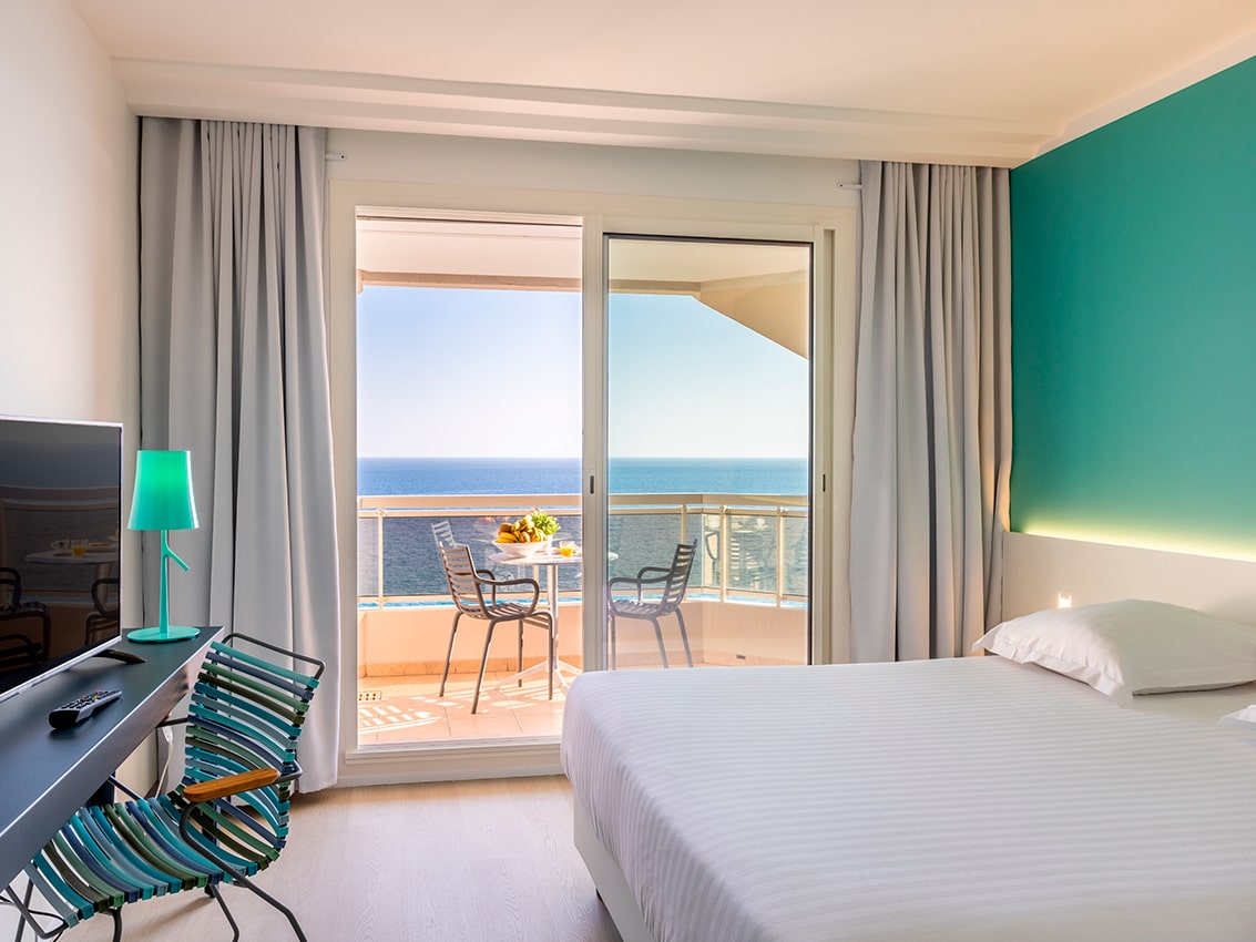 hôtel Riva, chambre vue mer à menton